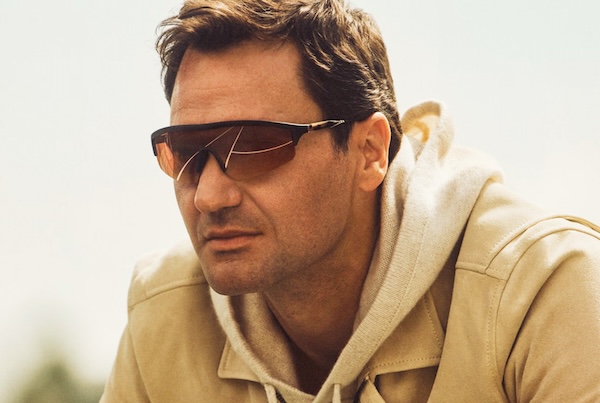 Roger Federer with glasses