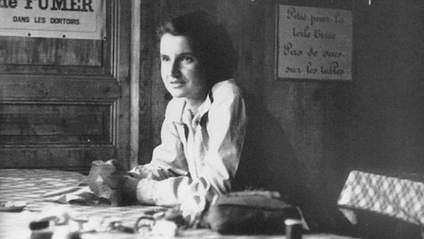 Rosalind Franklin at her desk